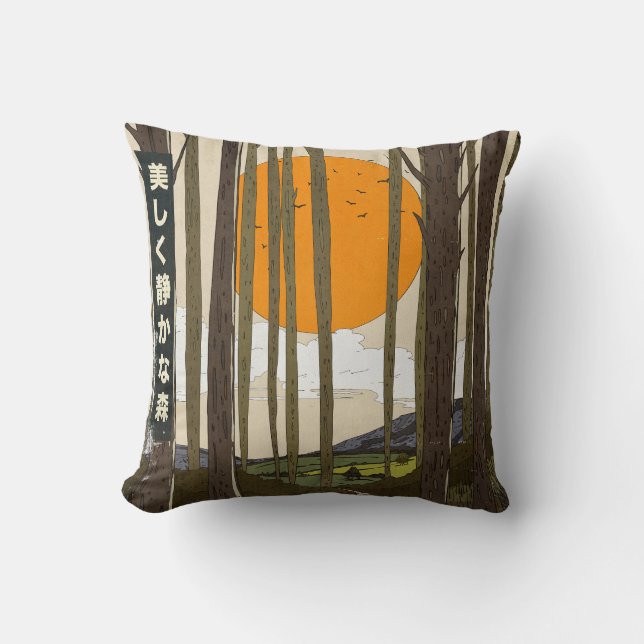 Coussin La belle forêt calme (Recto)