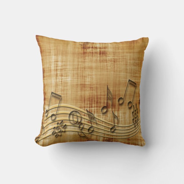 Coussin La belle musique note le carreau (Recto)