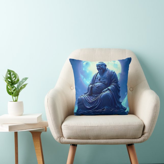 Coussin La Bénédiction de la Lune sur la Statue Céleste (Chaise)