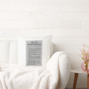 Coussin La Bible des dix commandements