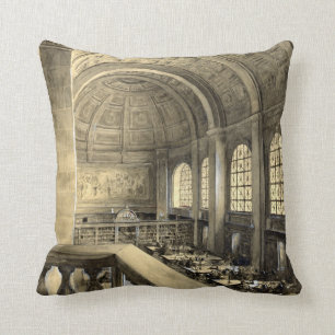 Coussin La bibliothèque publique de Boston chipe Hall 1896