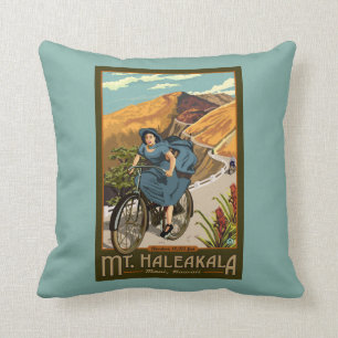 Coussin La bicyclette de Mt. Haleakala monte Hawaï