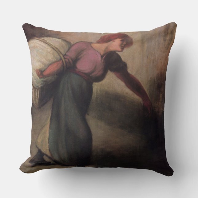 Coussin La blanchisseuse, 1894 (huile sur la toile) (Recto)
