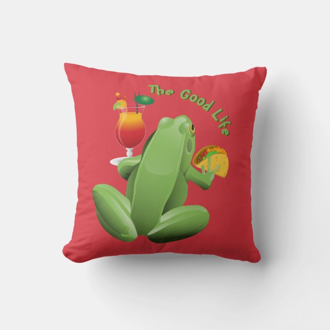 Coussin La Bonne Vie (Recto)