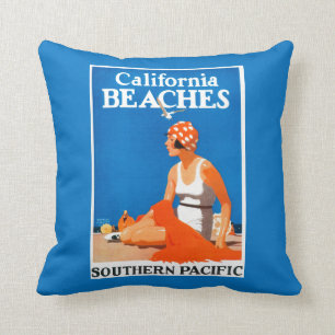 Coussin La Californie échoue l'affiche promotionnelle