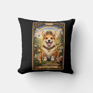Coussin La carte de tarot Corgi