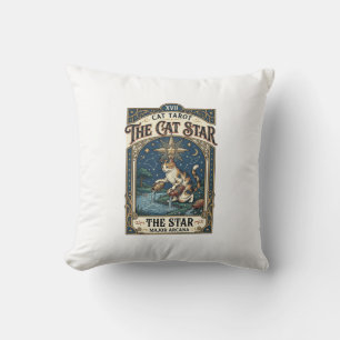 Coussin La carte de tarot de chat Star Cat Majeure Arcanum