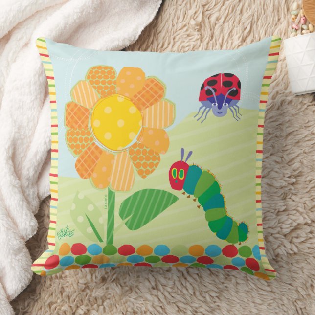 Coussin La Caterpillar Très Affamée Bonne Matinée Soleil (Couverture)