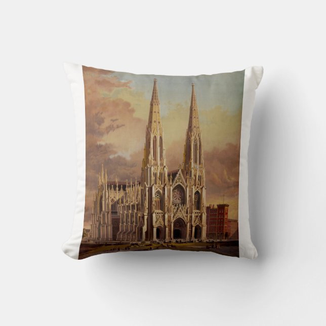 Coussin La cathédrale Saint-Patrick dans le Midtown Manhat (Recto)