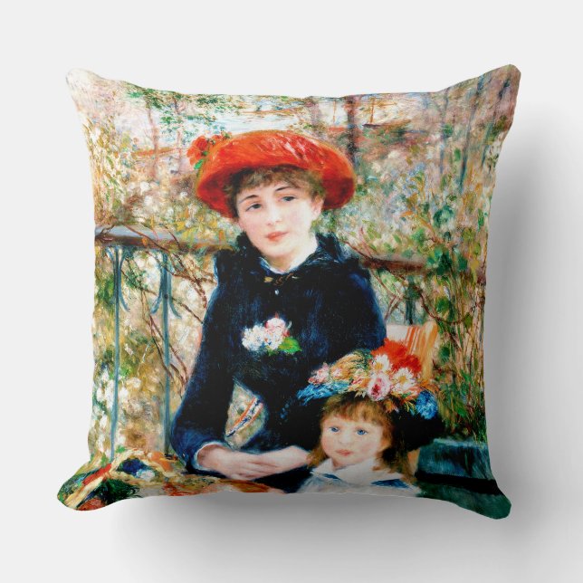 Coussin La célèbre peinture des "Deux Soeurs" de Charmimg  (Recto)