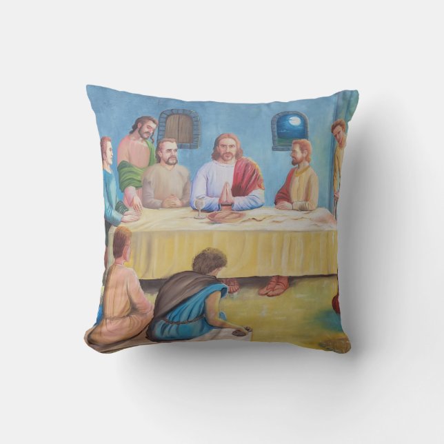 Coussin La Cène : Jésus et les disciples (Recto)