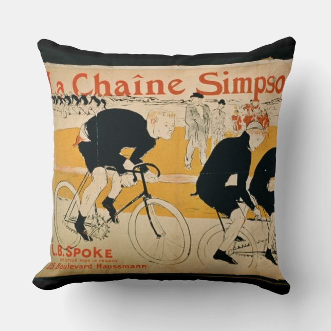 Coussin "La chaîne de Simpson", Paris (litho de couleur) (Recto)
