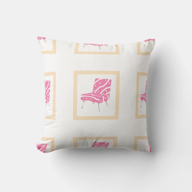 Coussin La chaise rose (Recto)