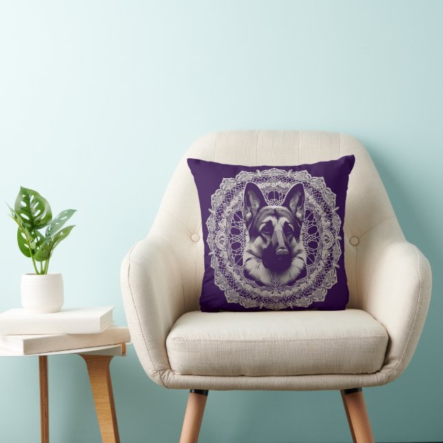 Coussin La chaleur du coeur dans le Schtroumpf et le poème (Chaise)