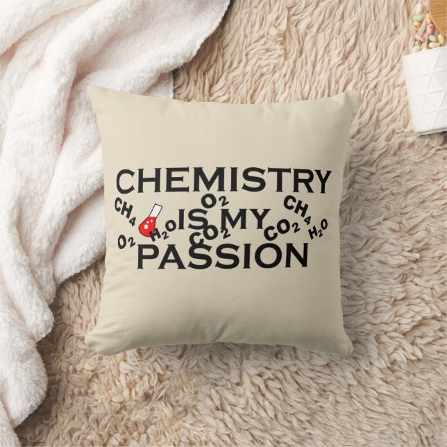Coussin la chimie est ma passion drôle les citations de ch (Couverture)