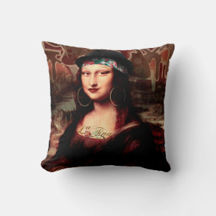 Coussin La Chola Mona Lisa Mexicaine