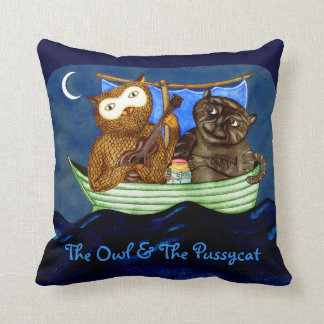 Coussin La Chouette et le chat