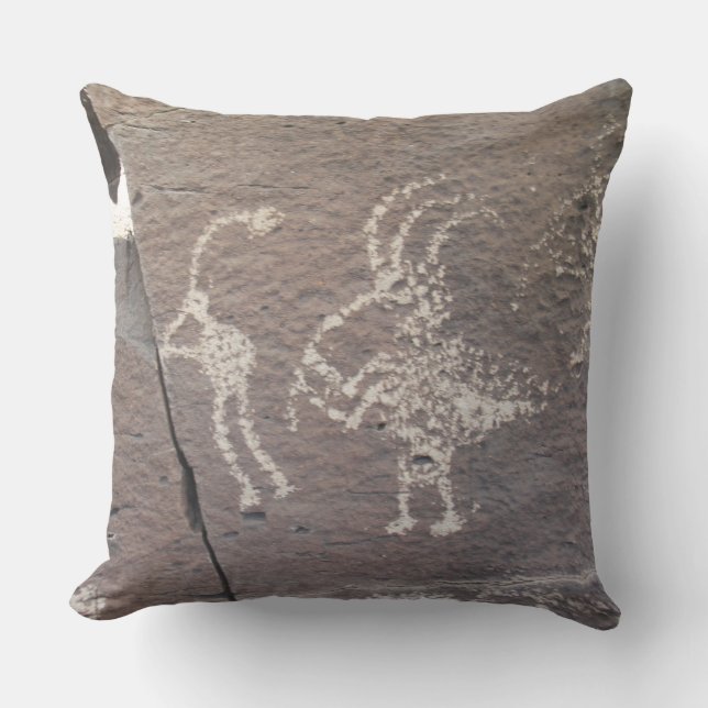 Coussin La Cieneguilla Petroglyph Site Père Noël Fe (Recto)