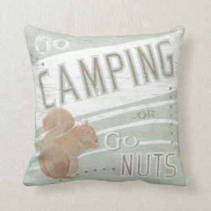 Coussin La citation vont camper, ou vont des écrous
