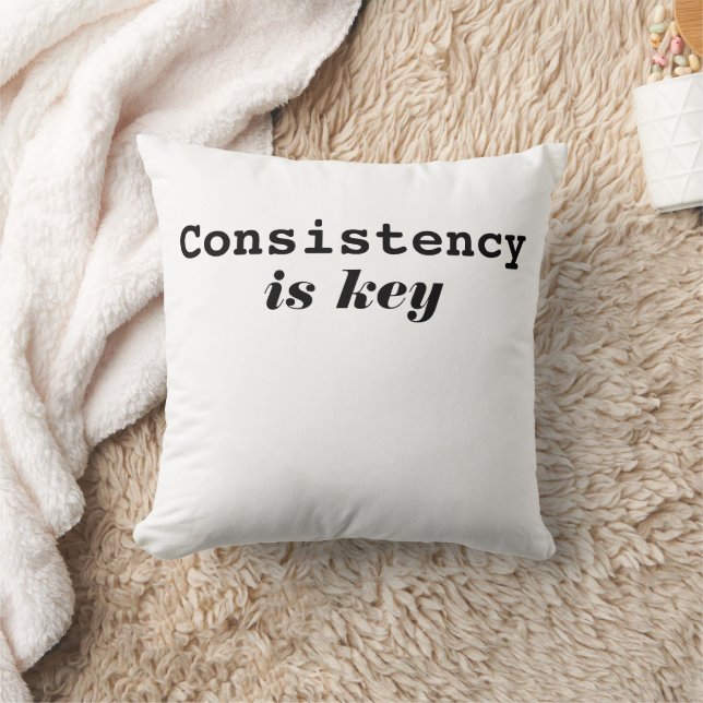 Coussin La cohérence moderne est la clé de la typographie  (Couverture)