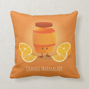 Coussin La confiture d'oranges de sourire bloquent le