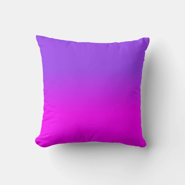 Coussin La couleur au néon d'ombre d'Ombre de pourpre et (Recto)