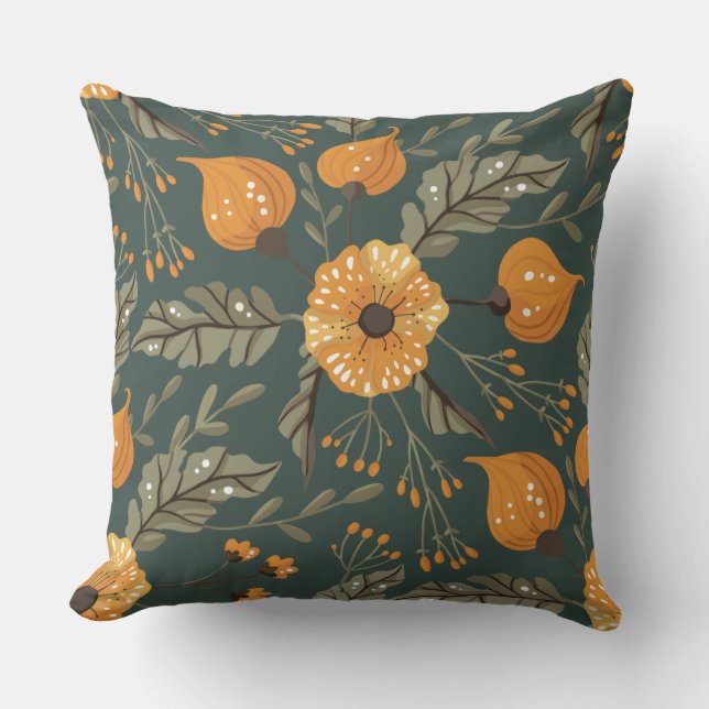 Coussin La couleur de la mystérieuse fleur (Recto)