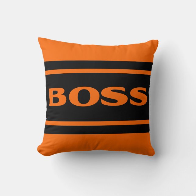 Coussin La course noire orange barre le carreau de voiture (Recto)