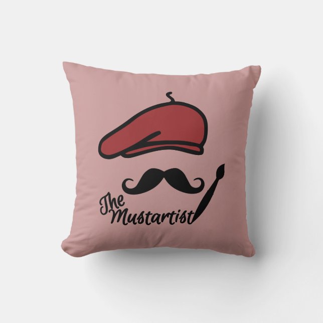 Coussin La coutume de Mustartist de lancer l'oreiller (Recto)