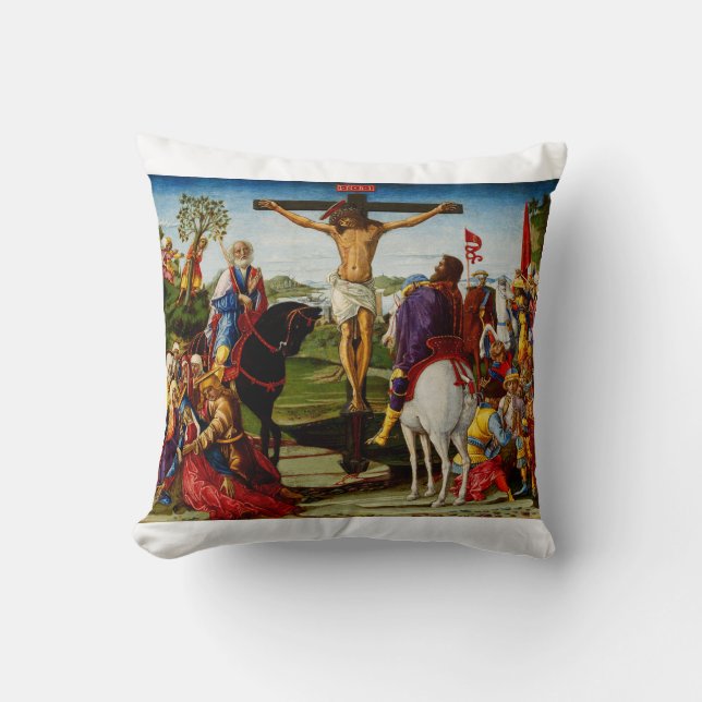 Coussin La Crucifixion de Benvenuto di Giovanni (Recto)