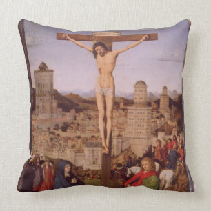 Coussin La crucifixion (huile sur le panneau)