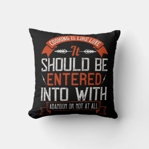 Coussin La cuisine, c'est comme l'amour