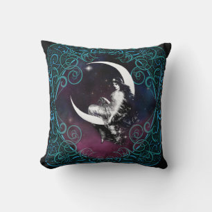Coussin La Dame de la Lune céleste magique