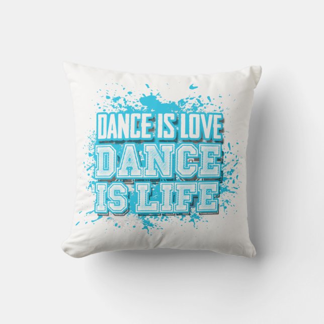 Coussin La danse est danse d'amour est la vie (Recto)