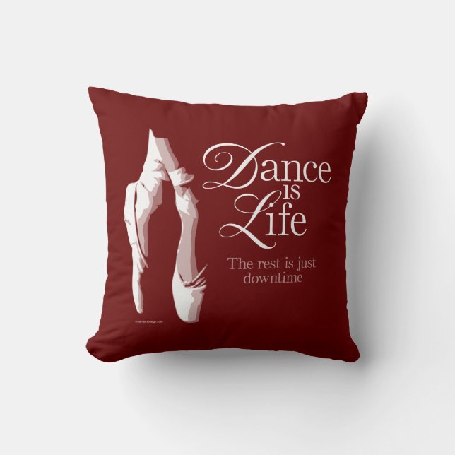 Coussin La danse est la vie (Recto)