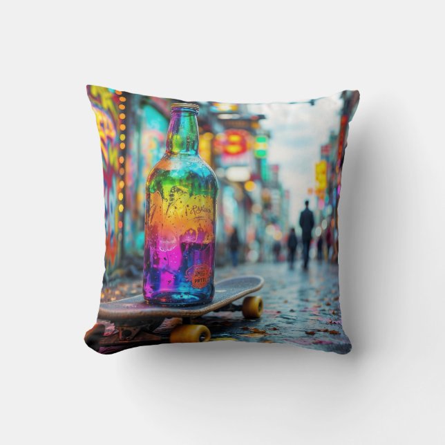 Coussin La Dernière goutte de Néon (Recto)