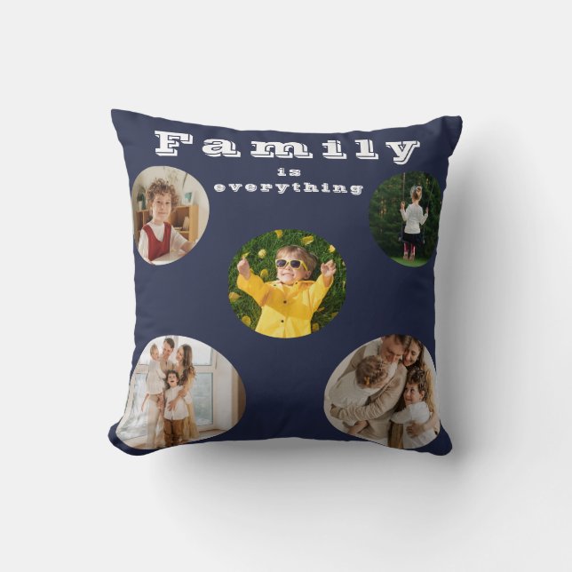 Coussin La famille est tout Jeu d'oreiller (Recto)