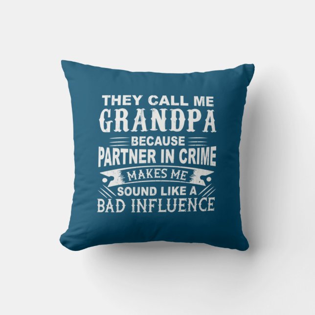 Coussin La fête des pères : ils m'appellent grand-père (Recto)