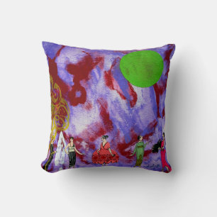 Coussin La fête du jardin de l'infante au clair de lune