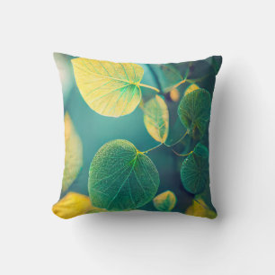 Coussin La Feuille Verte Calme Nature Tranquille Saison Pa