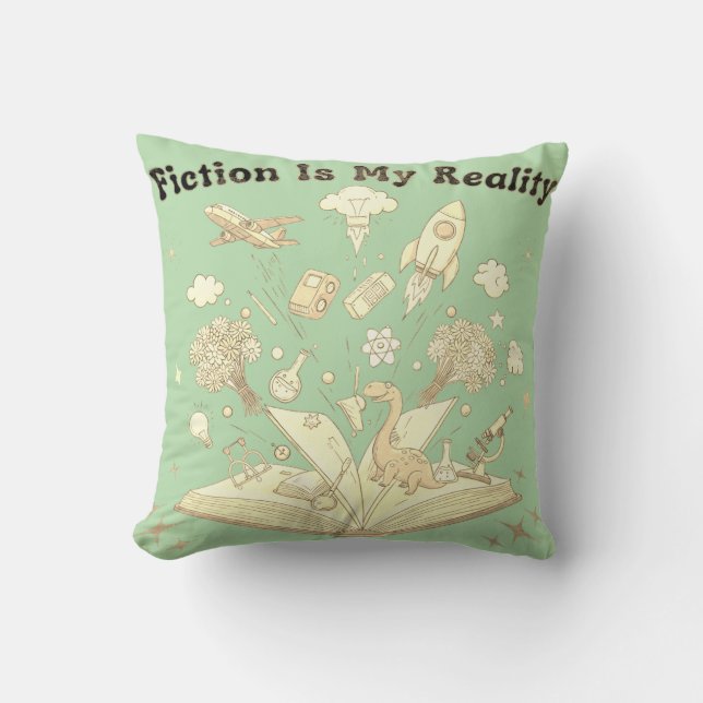 Coussin La fiction est ma réalité | Conception de l'Imagin (Recto)