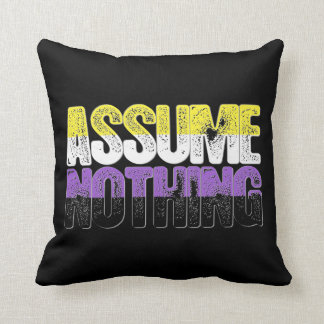 Coussin La fierté de Nonbinary n'assument rien