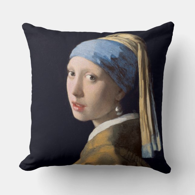 Coussin La Fille avec une perle (Recto)