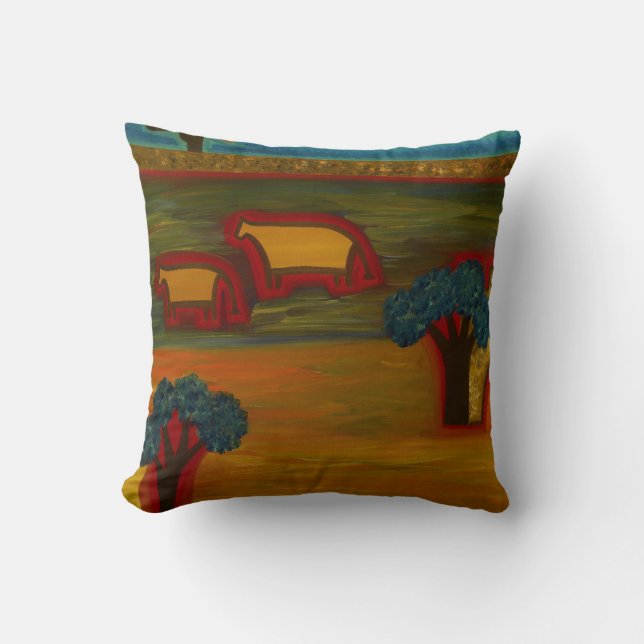 Coussin La fille et le château magique 2007 (Recto)
