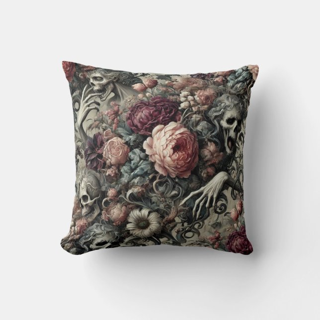 Coussin La Fin du sommeil – Gothique victorien (Recto)