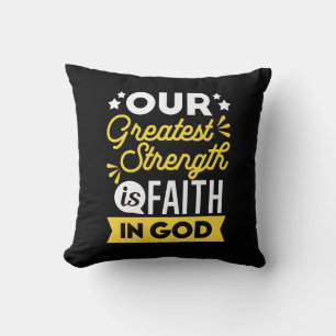 Coussin La foi en Dieu – Notre plus grande force