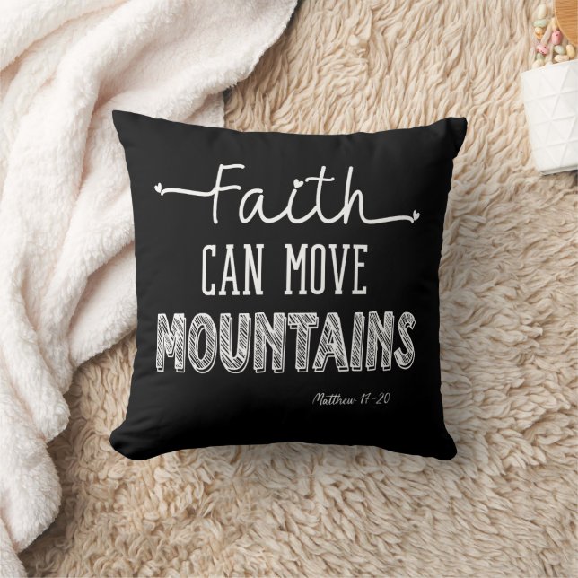 Coussin La foi peut déplacer les montagnes (Couverture)