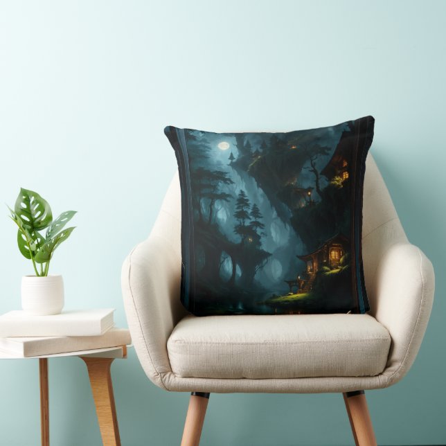 Coussin La forêt enchantée de Coi par Xzendor7 (Chaise)