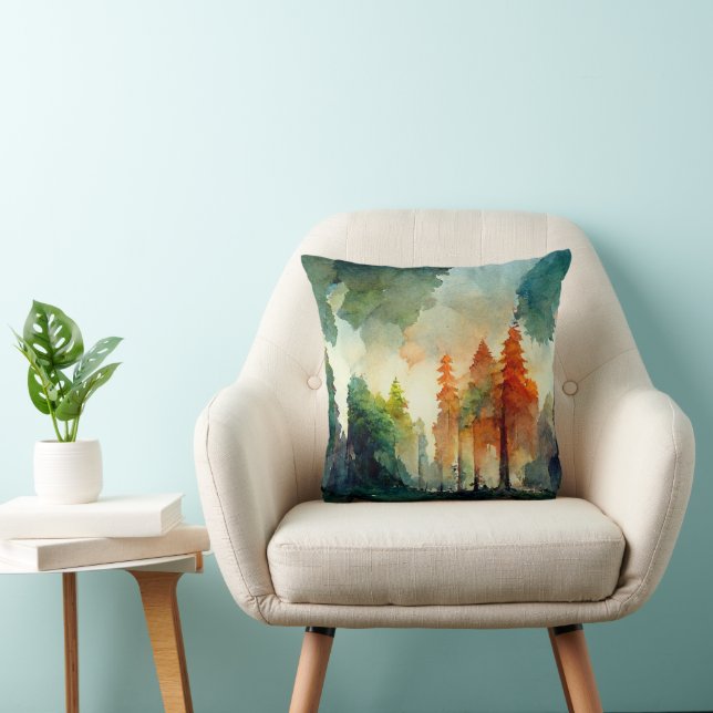 Coussin La forêt (nature) (Chaise)