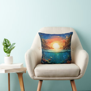 Coussin la frontière entre l'eau et l'air
